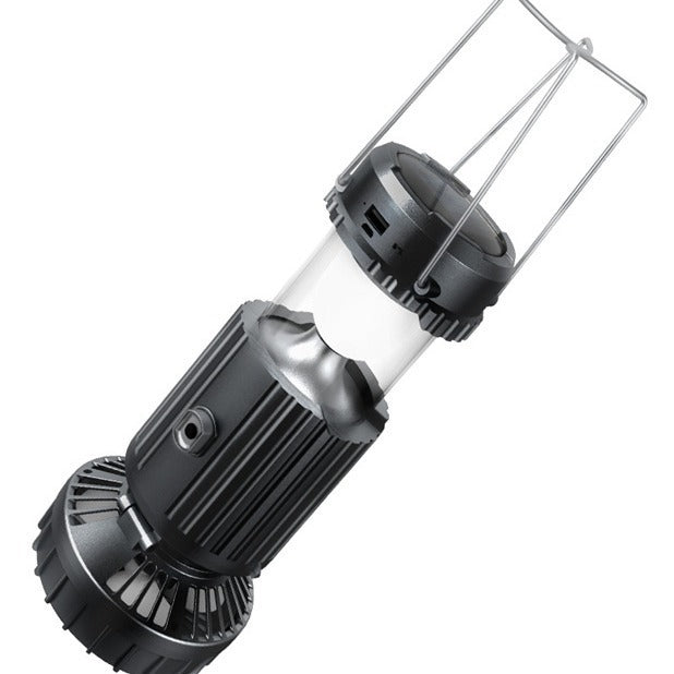 Solar Electric Fan Camping Lamp Portable