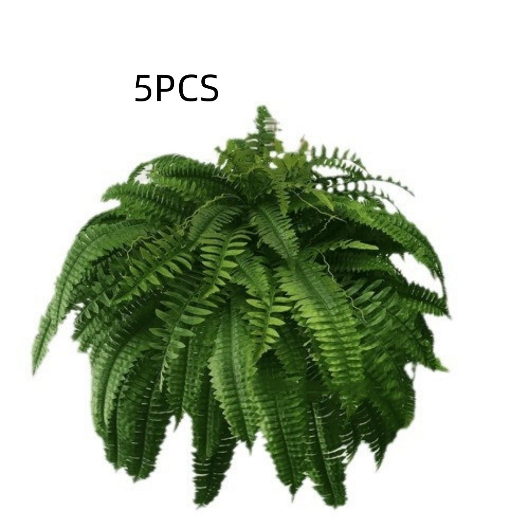 Artificial Fern Flower Arrangement Green Plant Plastic Crafts