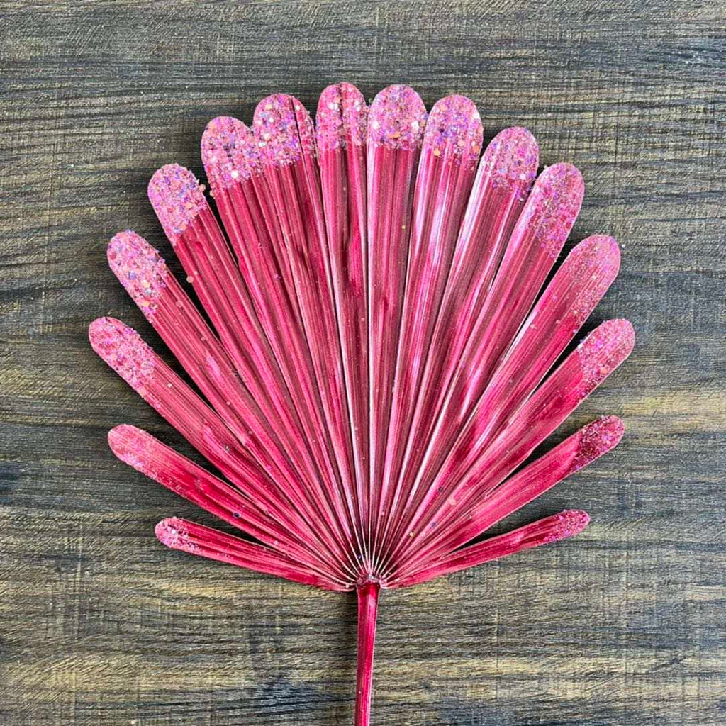 Spray Painted Palm Dried Flower