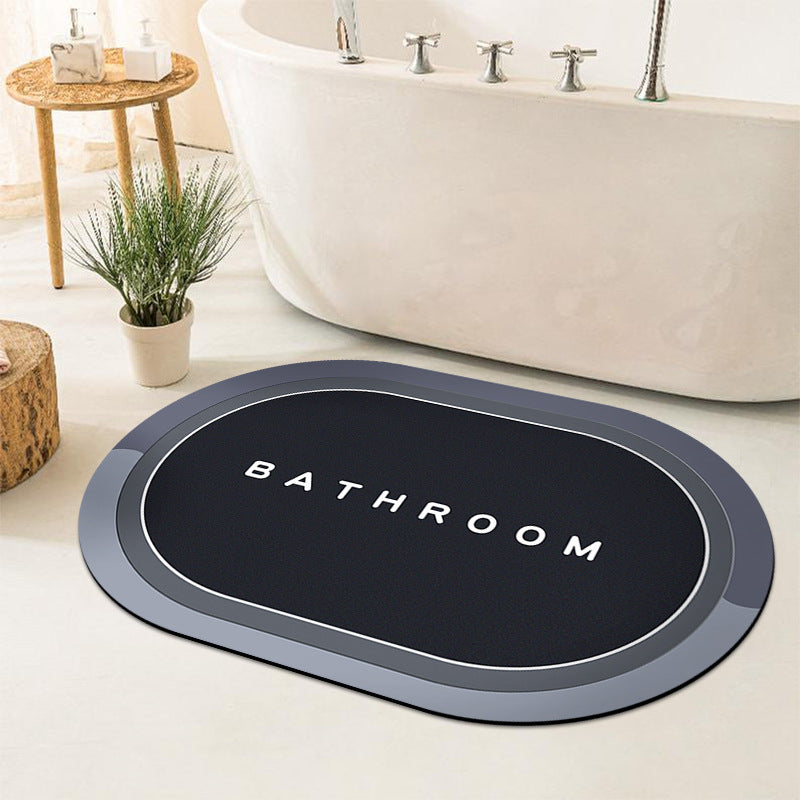 Simple Diatom Ooze Cushion Bathroom Entrance Floor Mat