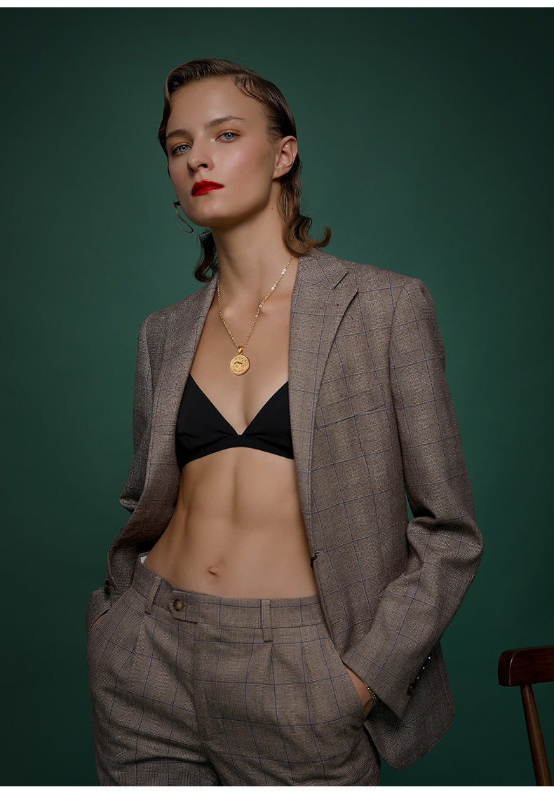 Zodiac sign gold coin engraved necklace