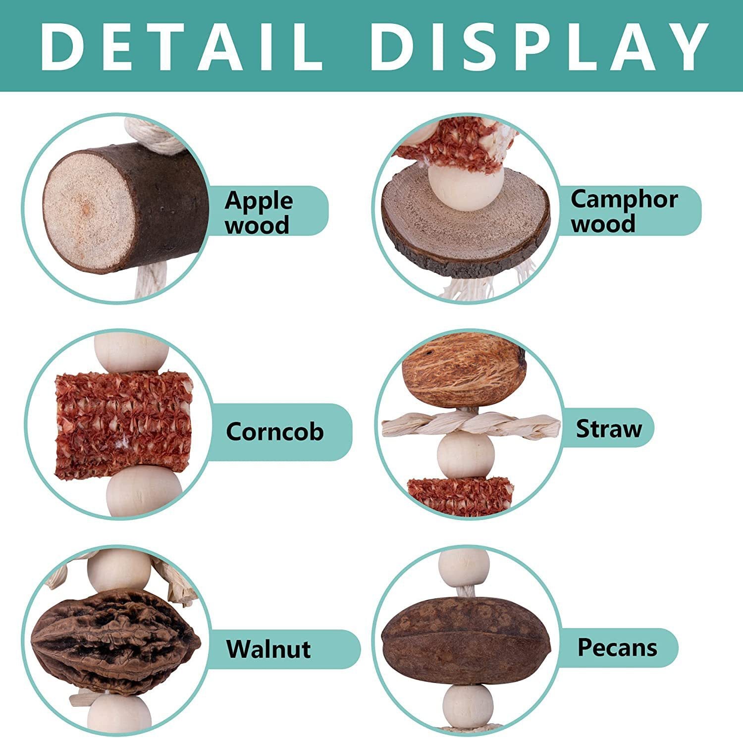 Large Parrot Burstable Cloth Nibbling Toy