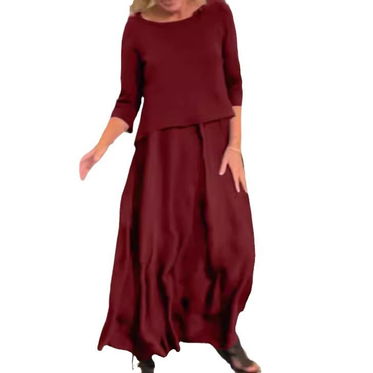 Spring And Summer Women's Clothing Amazon Cross-border 2-piece Set