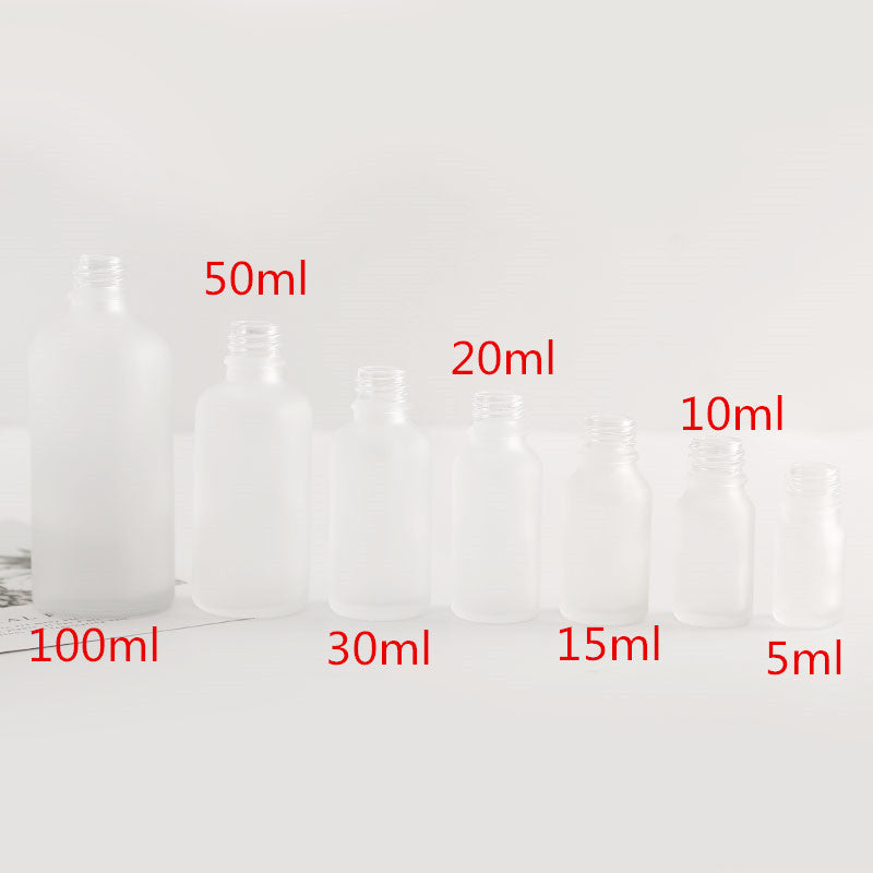 Cosmetic Essential Oil Bottle Frosted Glass