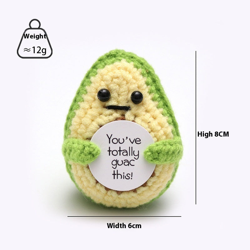 Wool Crocheted Positive Energy Potato Facial Expression Package Wool Fruit