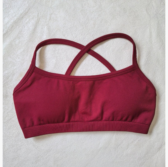 Halter Backless Bra High Waist Peach Sports Shorts Suit