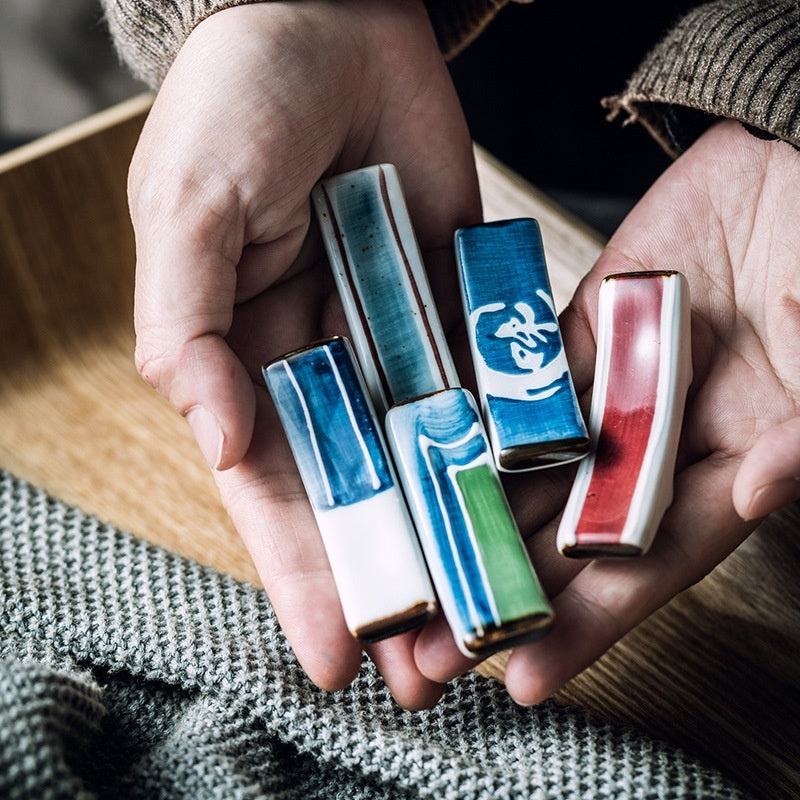 Chopsticks Shelf Japanese Ceramic Hotel Table Setting