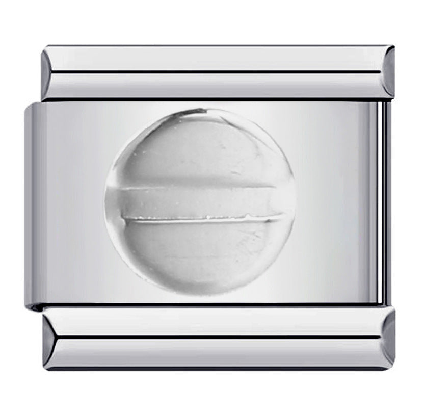 DIY Italian Module Bracelet Titanium Steel Gold Plated