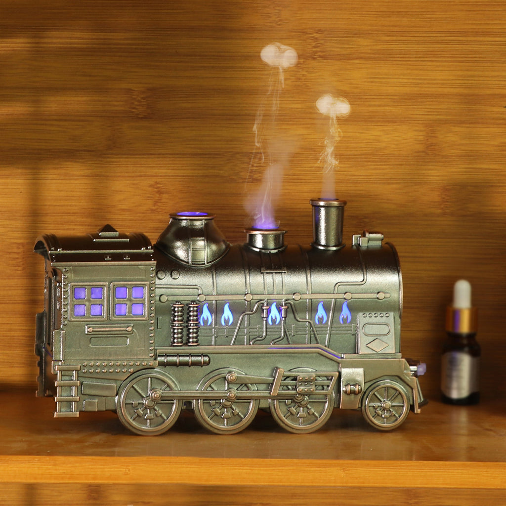 Home Retro Creative All-match Spray Spit Circle Small Train