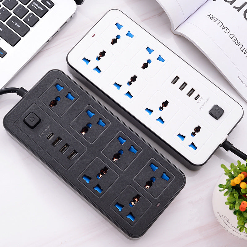 USB Patch Panel Household Multi-functional Power Strip