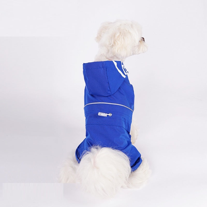 Small And Medium-sized Dog Four Foot Full Pack Pet Raincoat