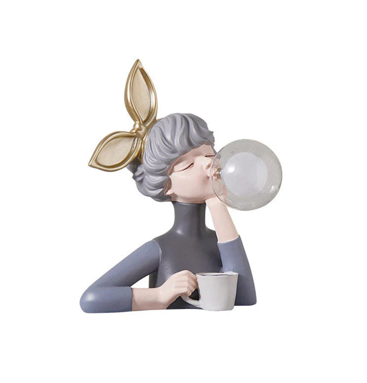 Nordic Bedroom Nightlight Bubble Girl