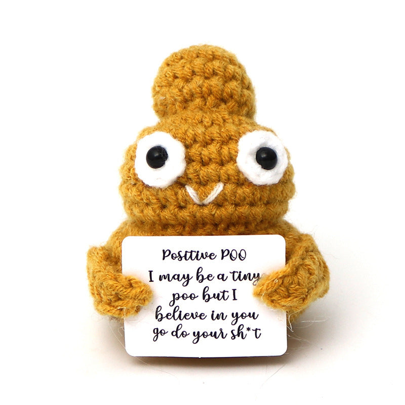 Wool Crocheted Positive Energy Potato Facial Expression Package Wool Fruit