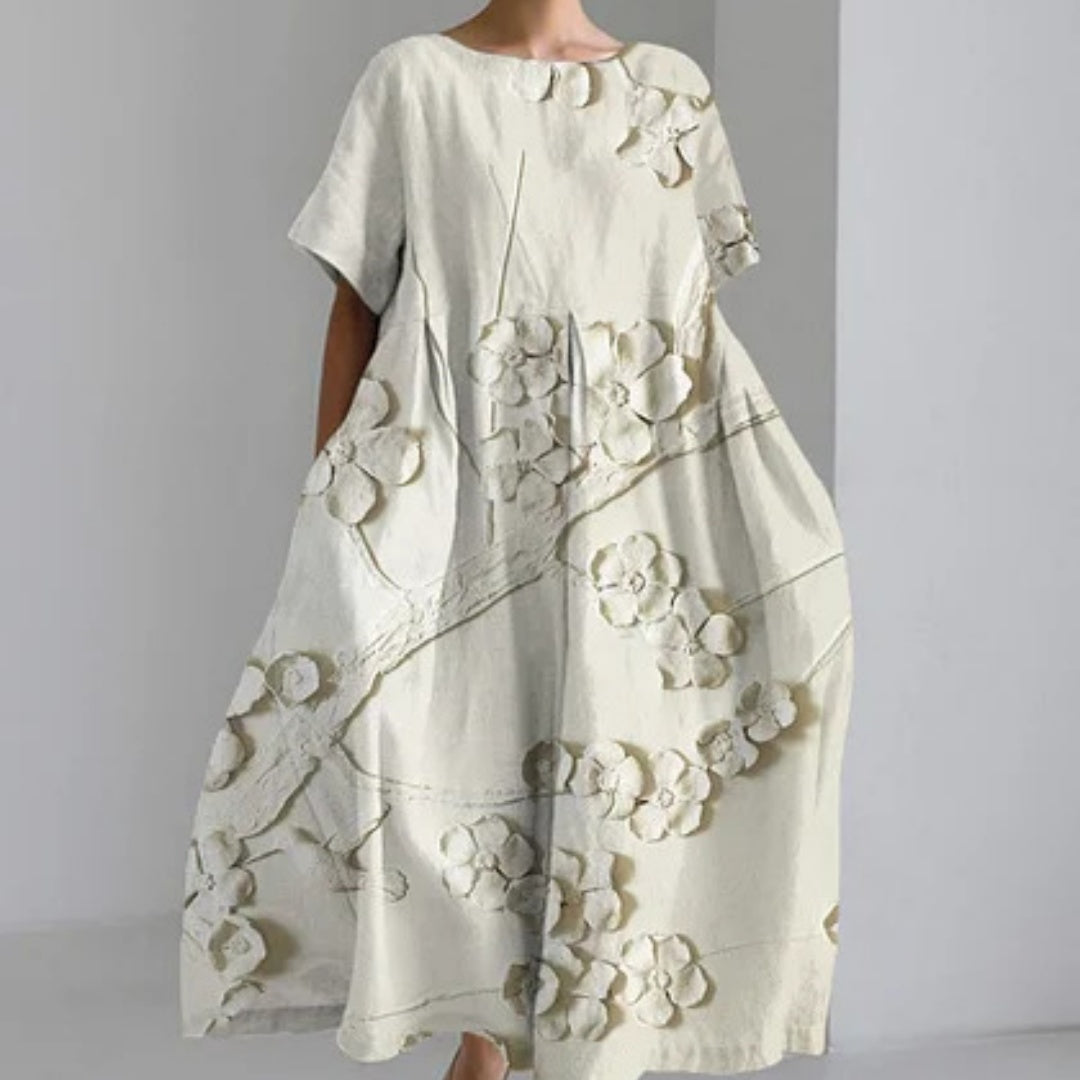 Fashion Floral Pattern 3D Personality Female Dress