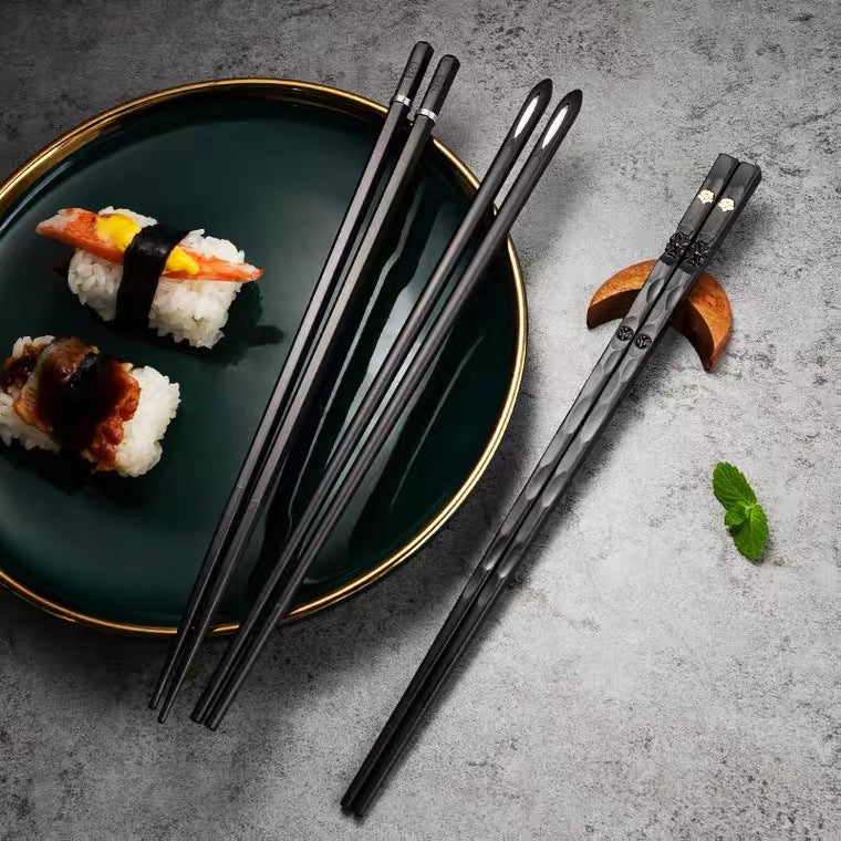 Light Luxury Alloy Chopsticks For Household Use One Person Per