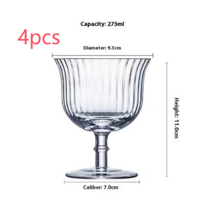 American Cold Ice Latte Coffee Cup Bar Cocktail Household Glass