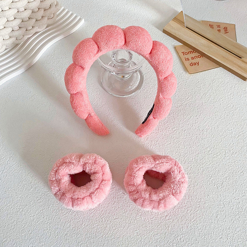 Twist Sponge Headband Wrist Strap Suit Women