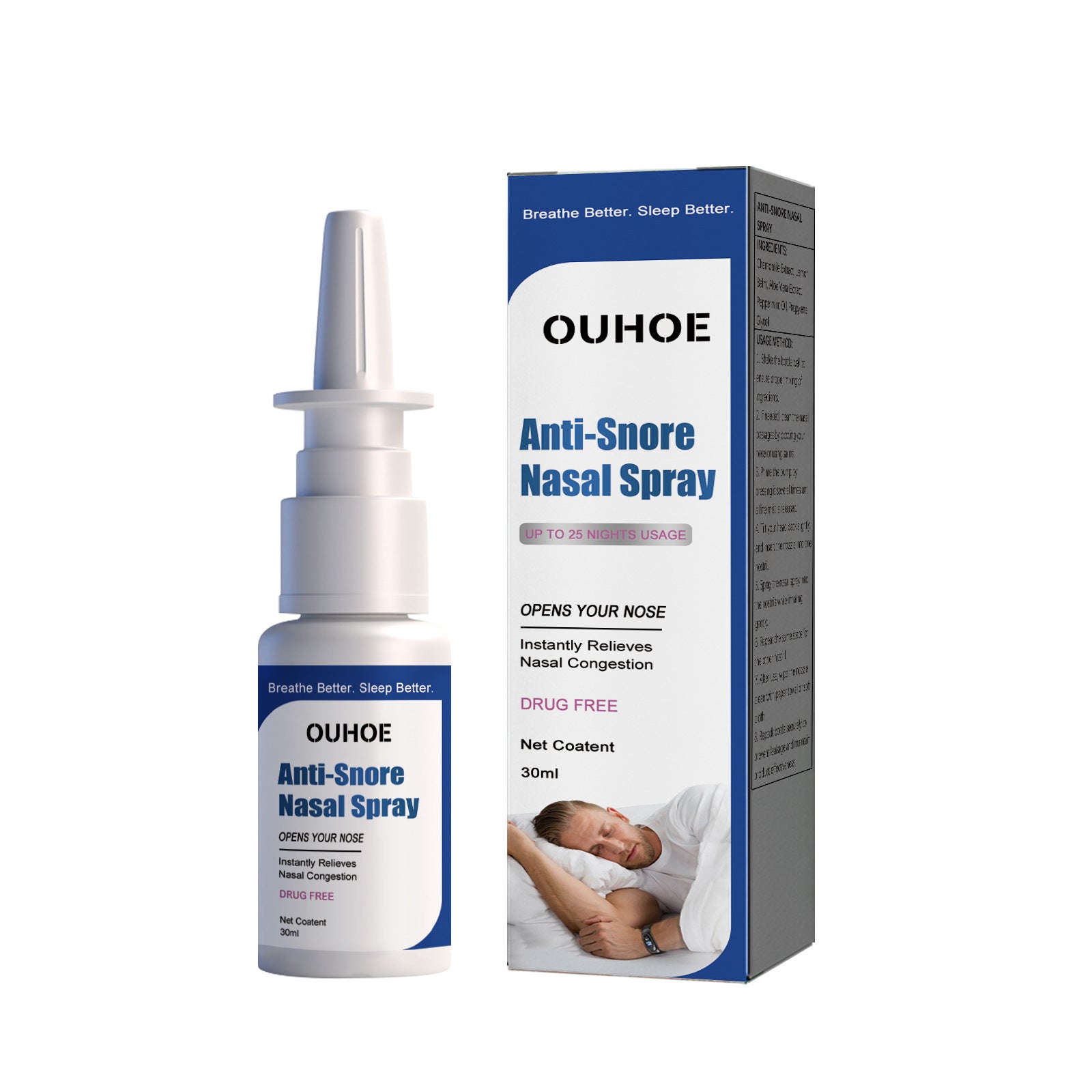 Anti Snoring Nasal Spray Relieve Congestion And Nasal Discomfort