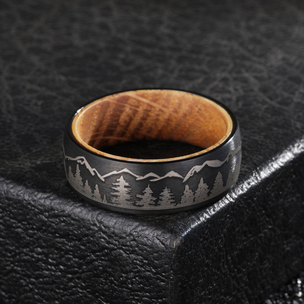 Ornament Wine Barrel Wood Inner Ring 8mm