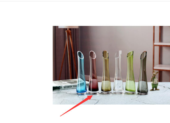 One Flower Vase European Creative Glass Transparent Ornaments