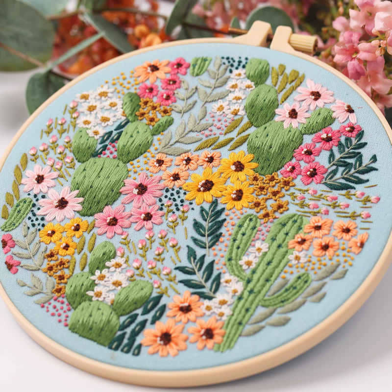 Flower Flower Clumps Embroidery Diy Material Package