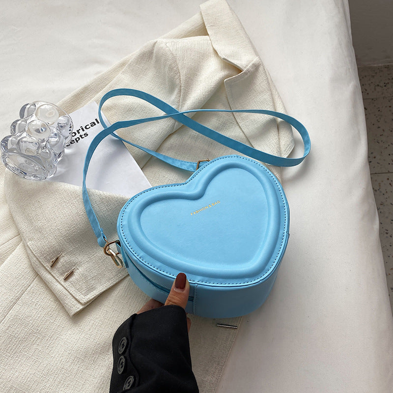 Fashion Heart Shaped Shoulder Messenger Bag