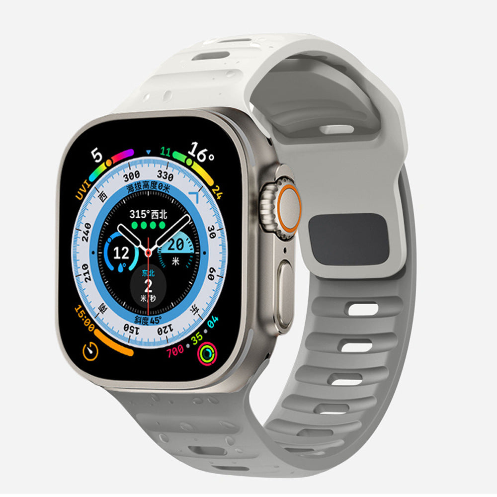 Suitable For Watch Ultra Watch Band Iwatch9 Solid Color Snap Button