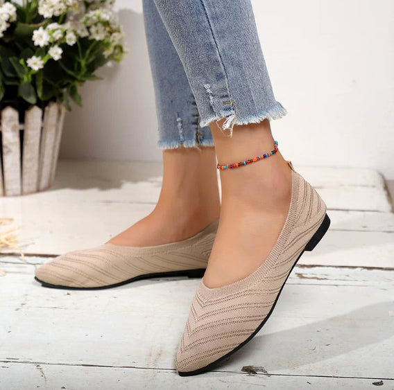 Women's Comfortable Low-cut Square Toe Flat Shoes
