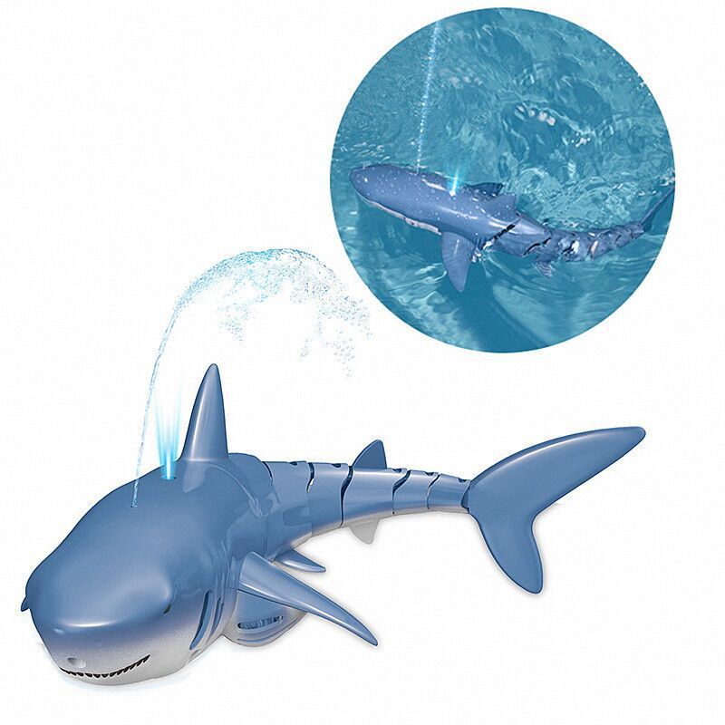 2.4G Remote Control Water Jet Shark Funny Water Spray Simulation Whale Animals Submarine Remote Control Fish