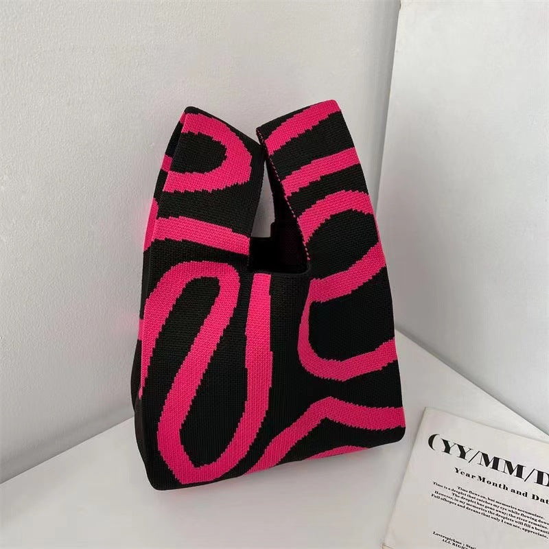 Fashionable And Minimalist Line Shoulder Bag