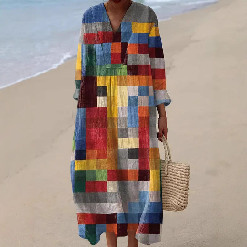 Women's Elegant Chic Loose Mid-length Dress