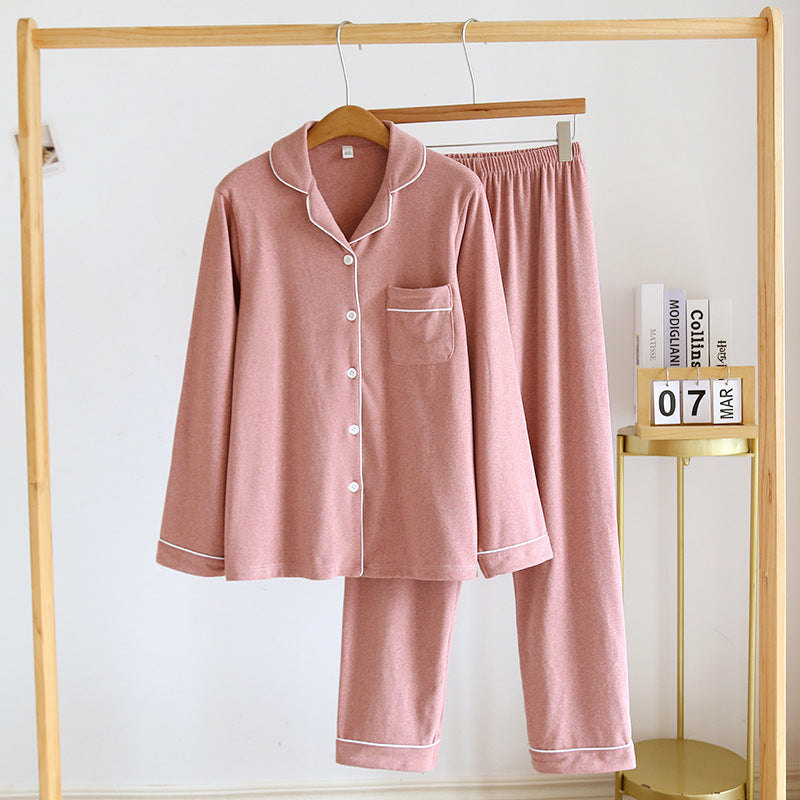 Pajamas Winter Thickened Sanded Fabric Dralon Cardigan Autumn And Winter