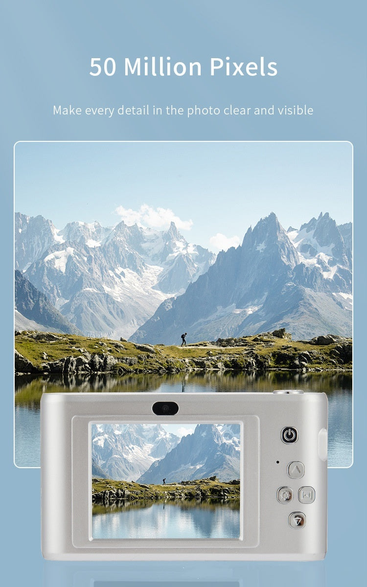 48 Million Pixels Retro HD Digital Selfie Camera - 4K Resolution