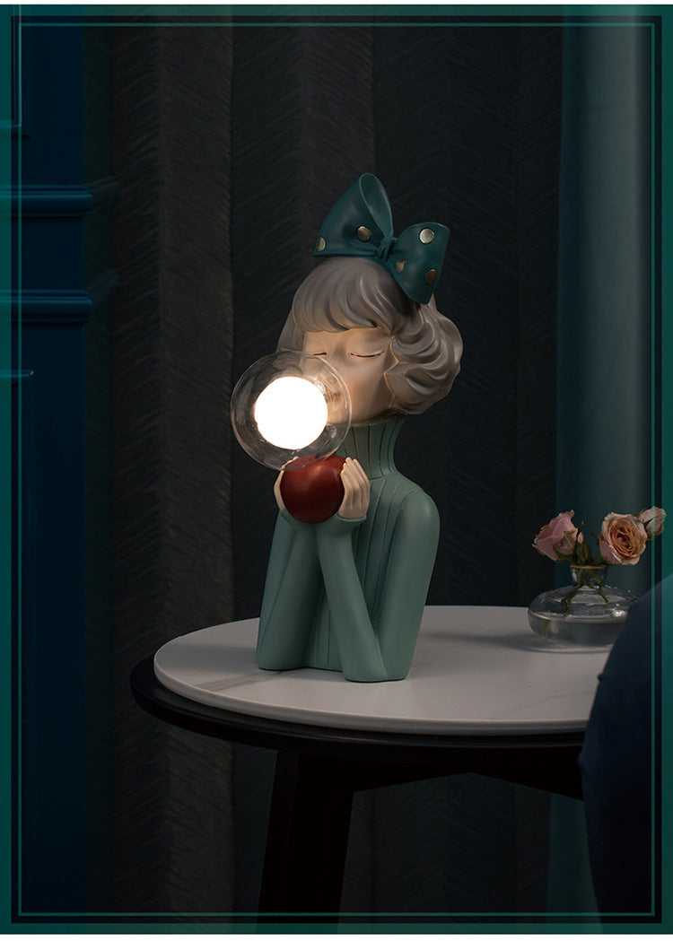 Nordic Bedroom Nightlight Bubble Girl