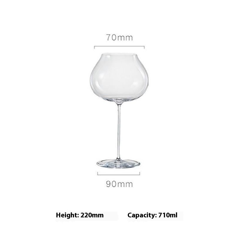 Yunya Bordeaux Wine Glass Ultra-thin Thin Rod Handmade Goblet