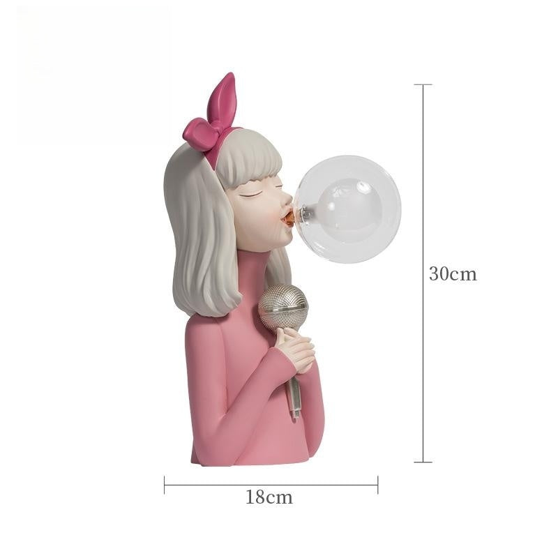 Nordic Bedroom Nightlight Bubble Girl