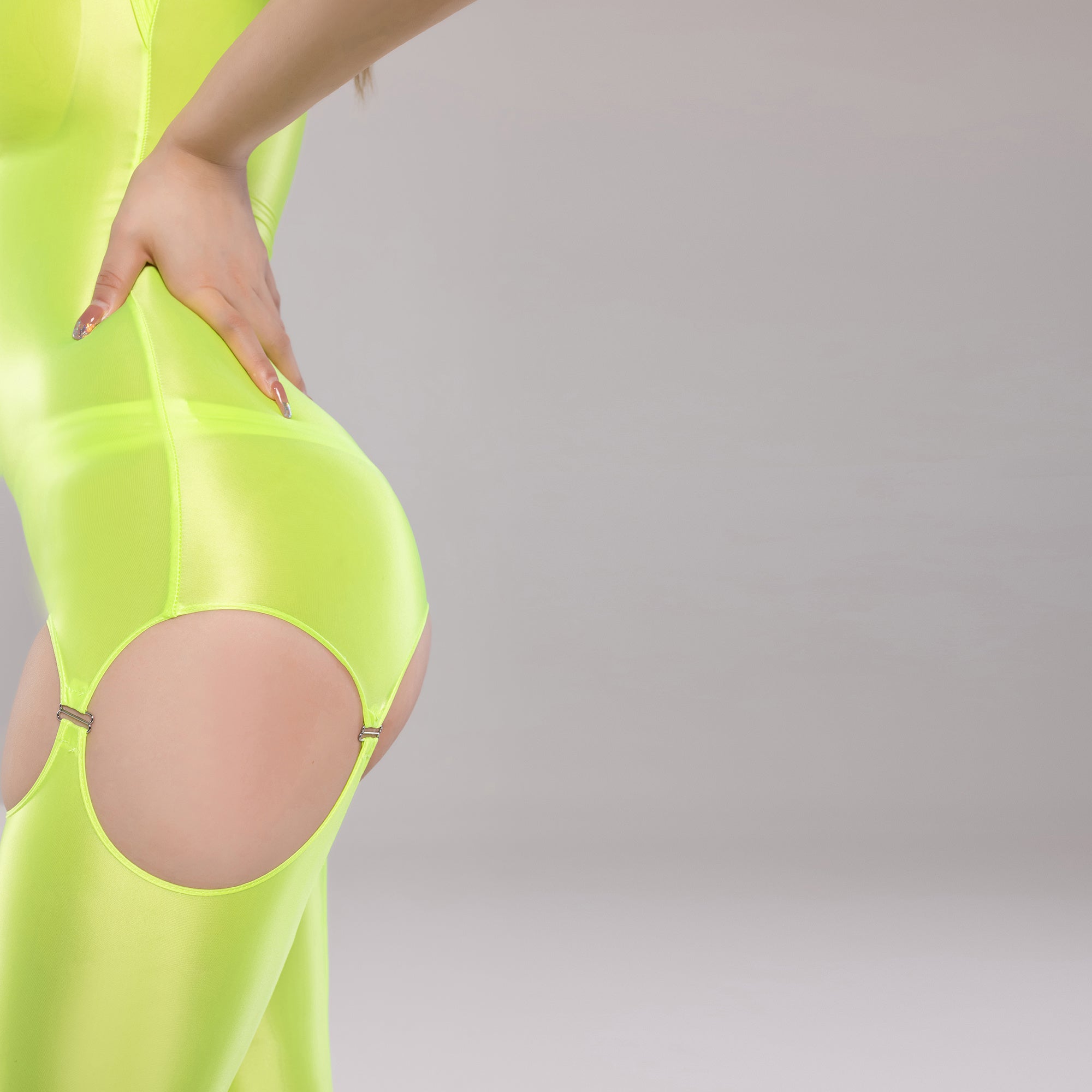 Slim Collar Sleeveless Suspension Bodysuit Set With Panties