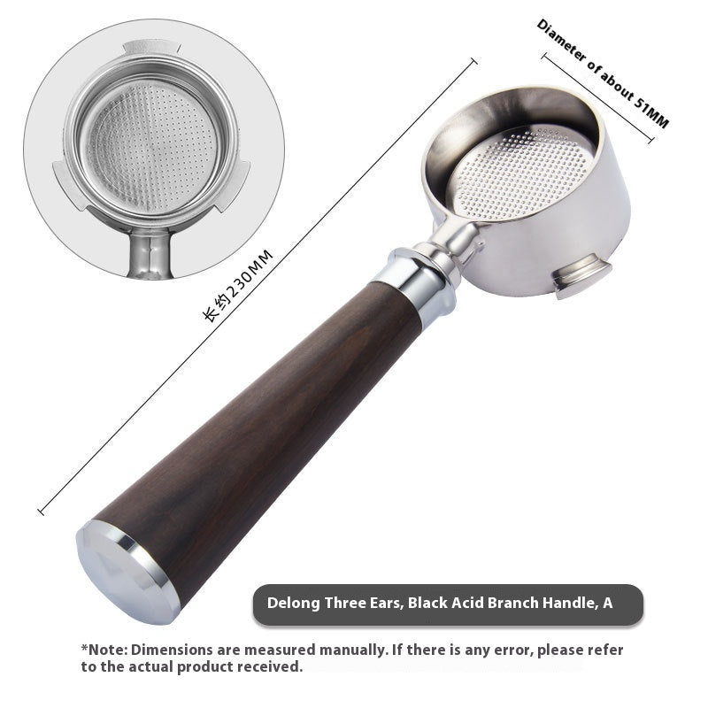 51mm Coffee Machine Handle Modified Solid Wood Handle
