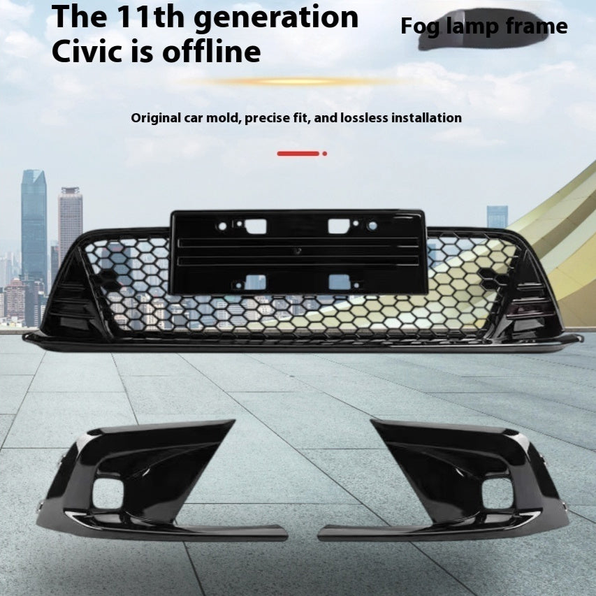 Lower Grille Modified Honeycomb Model Offline Fog Light Frame Modified Kit
