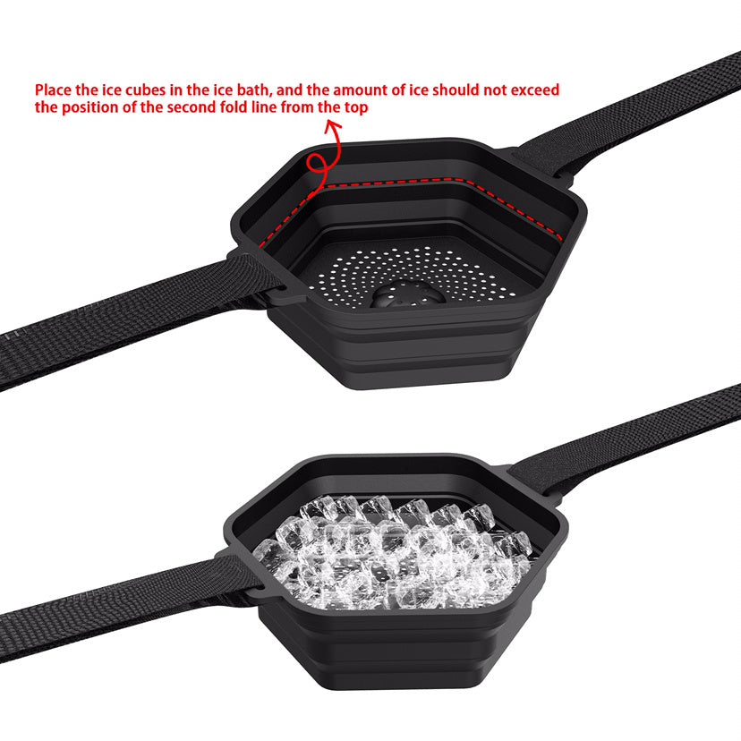 Sports Rehabilitation Training Ice-bath Folding Silicone Portable Ice-bath Device