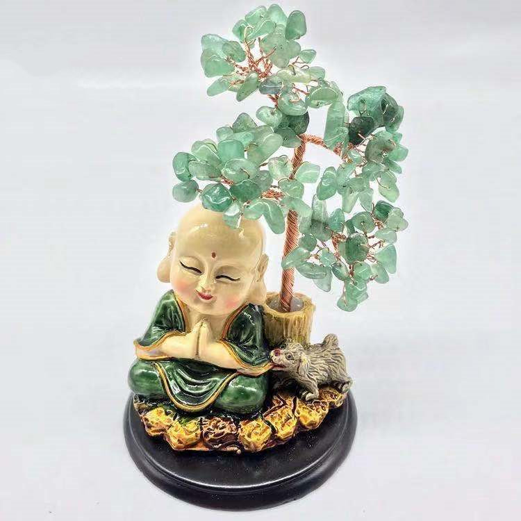 Natural Crystal Lucky Tree Living Room Study Wine Cabinet Home Decorations