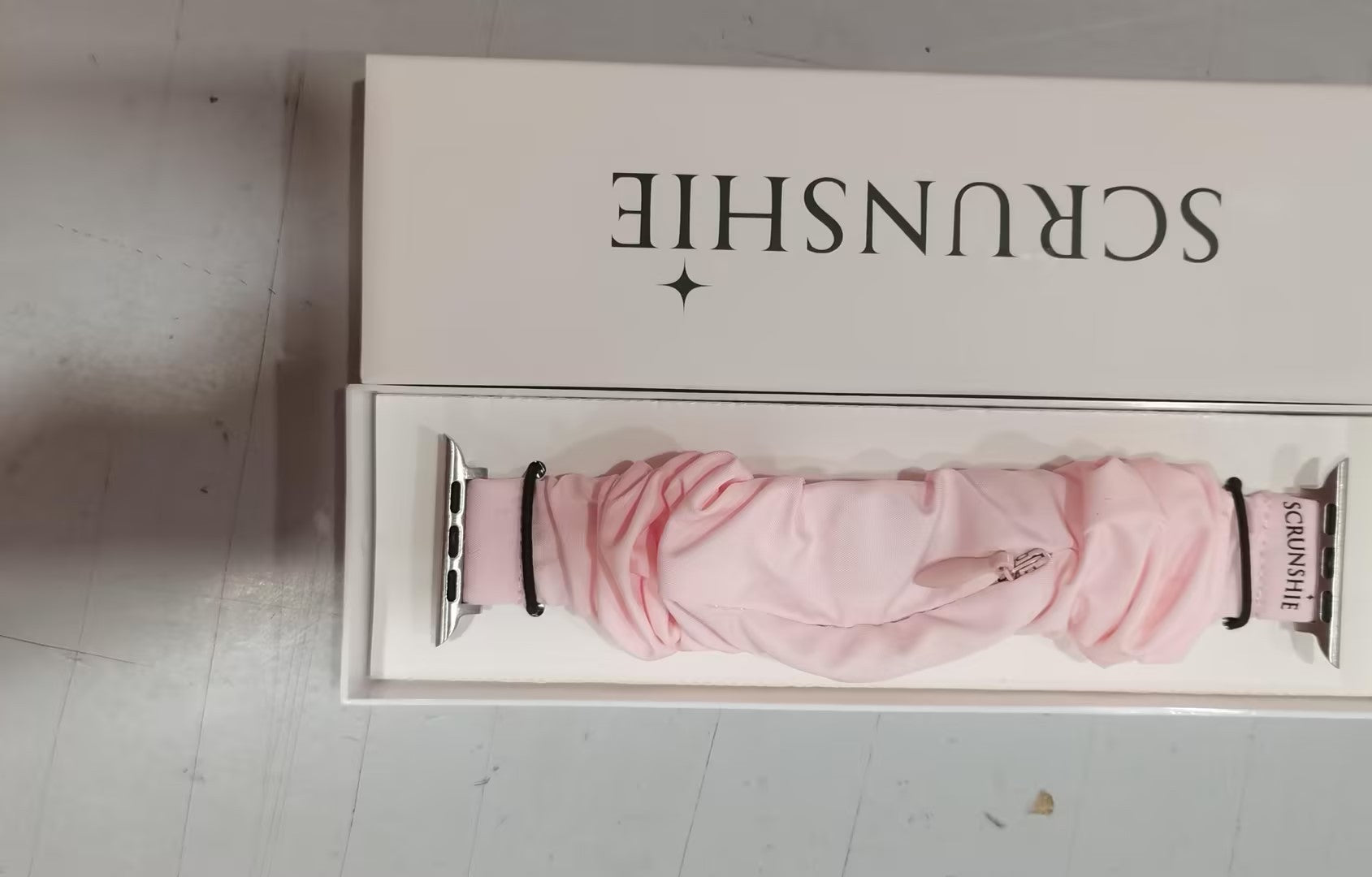 Scrunchie Watch With Pocket  Hidden Zipper Pocker