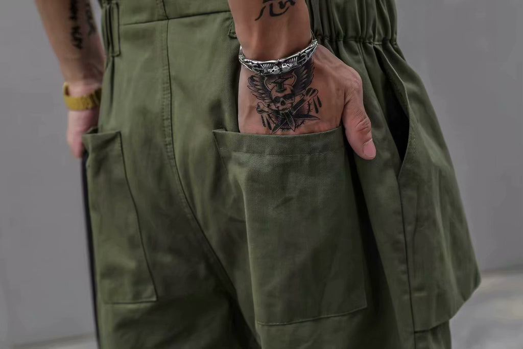 Men's Retro Jumpsuit Overalls Straight