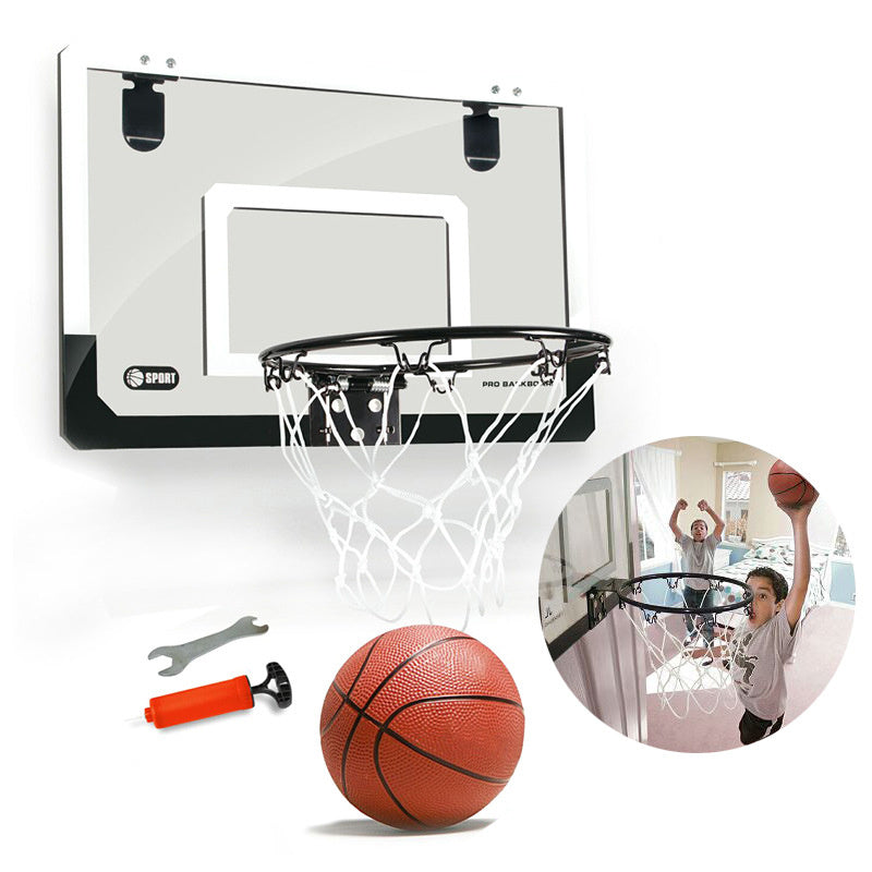 Children's hanging basketball hoop