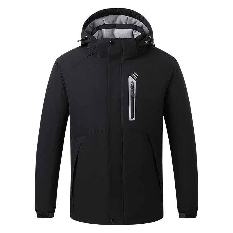USB charging heating outdoor ski coat