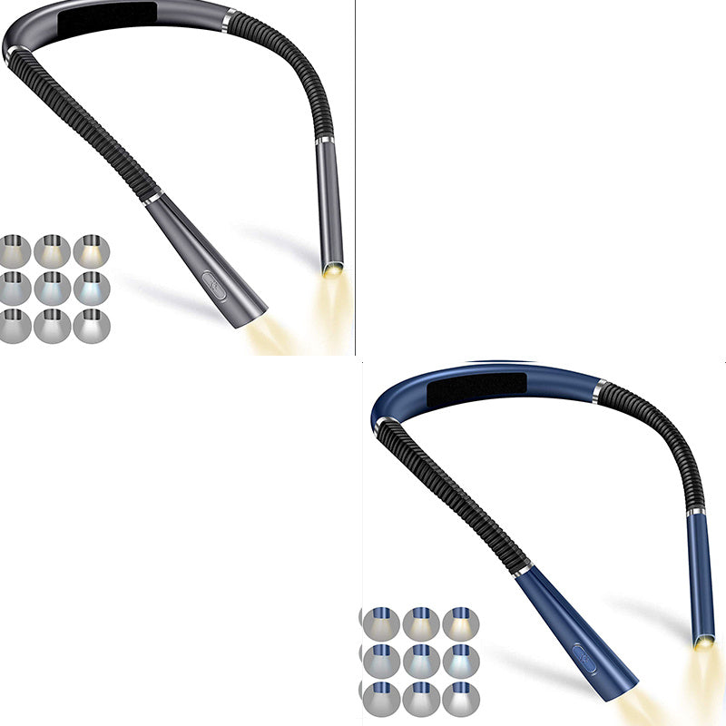 LED Halter Eye Protection Neck Three-color Dimming Reading Lamp