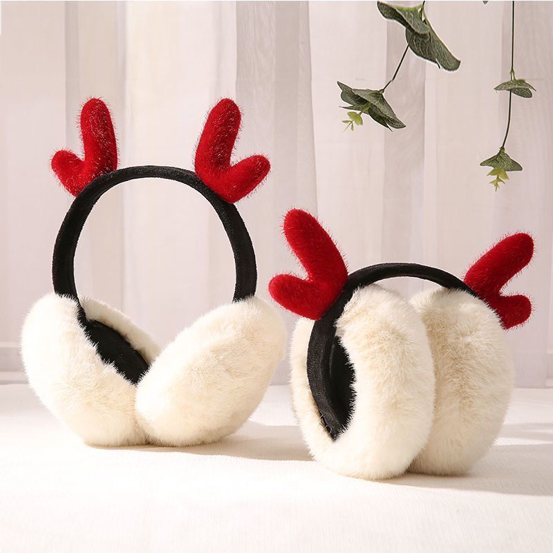 Internet Celebrity Antlers Earmuffs Earcaps Warm Women
