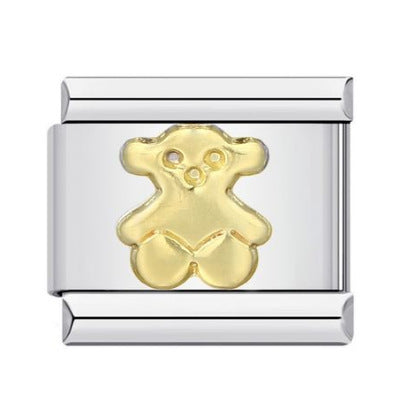 DIY Italian Module Bracelet Titanium Steel Gold Plated