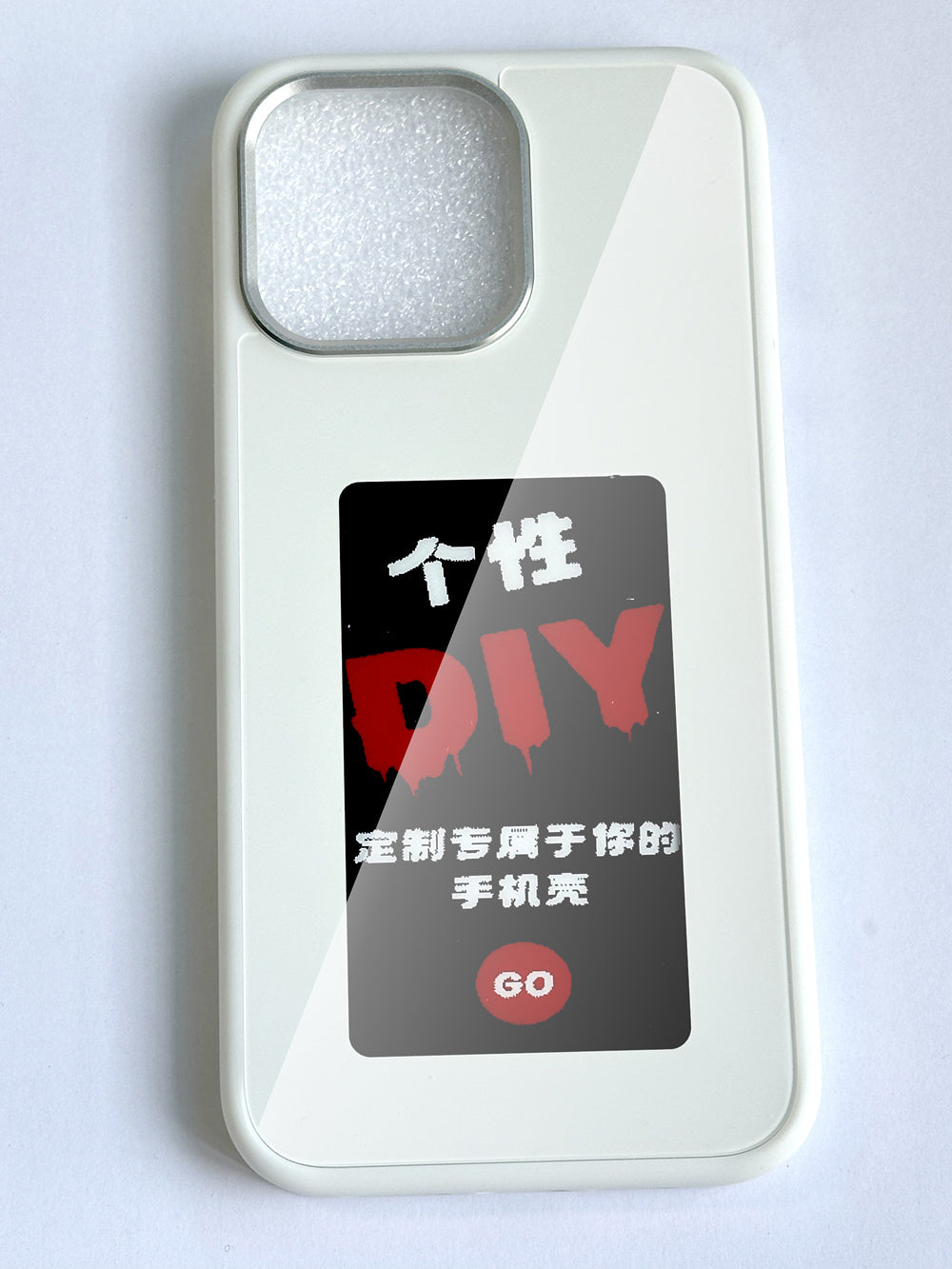 Suitable For  14 ProMax Black Technology NFC Intelligent Ink Screen DIY Custom Fall Protection Case