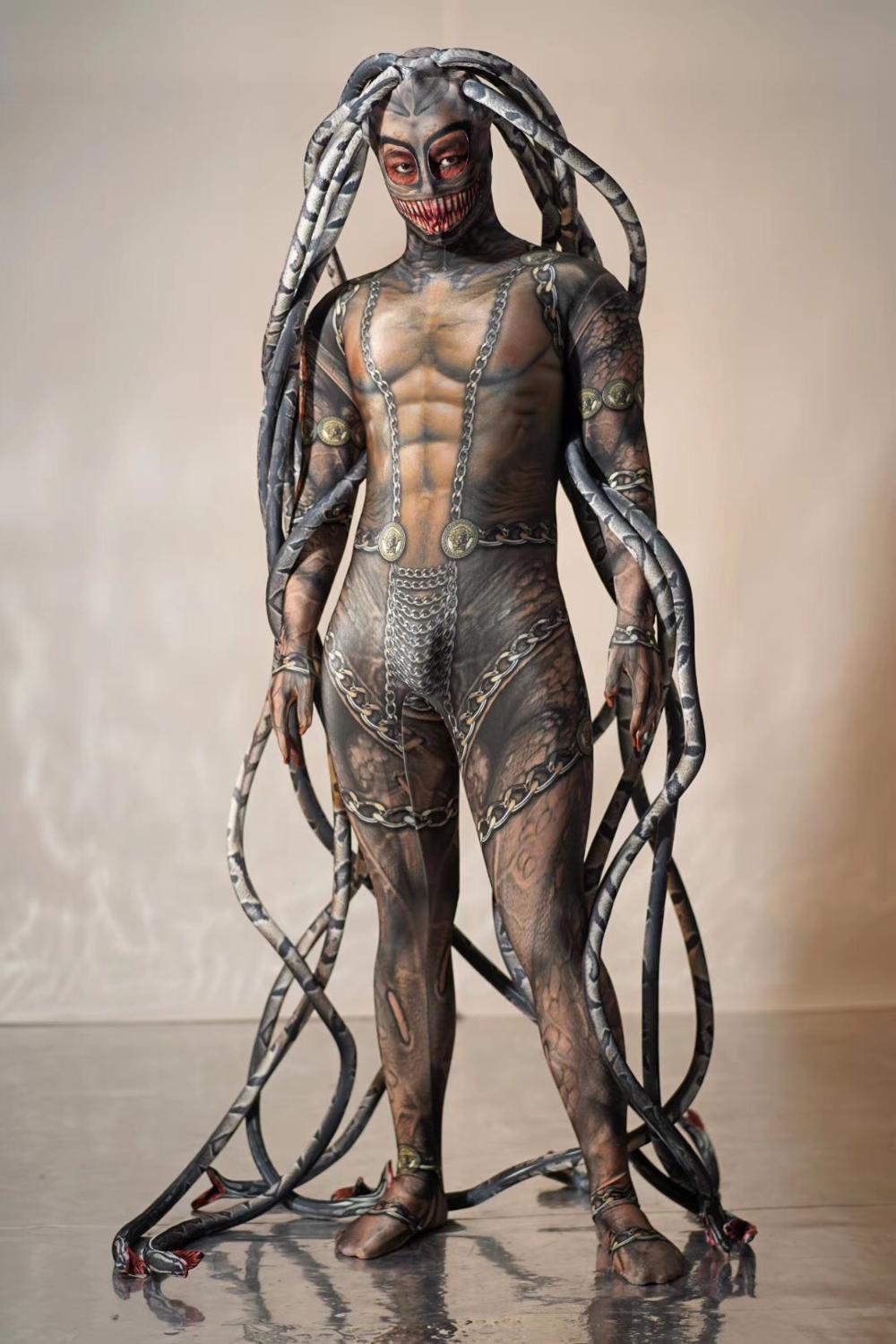 Medusa Transparent Meat Snake One-piece Costume